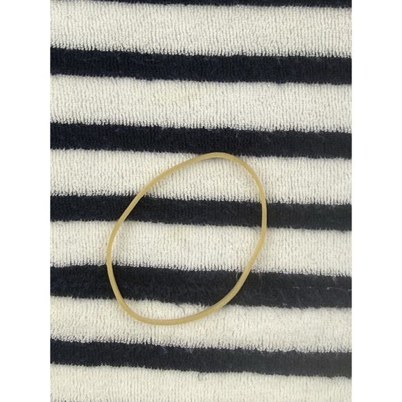 Lands End Hooded Terry Cloth Swimsuit Beach Cover-Up S/M Navy White Stripes - Picture 10 of 12